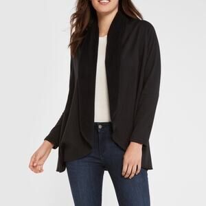 Anthropologie DREW Women's Morrison Cozy Open Front Cardigan Black Size M NWT